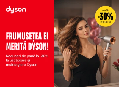 Reduceri de până la -30% la uscătoare de păr și multistyler-e Dyson