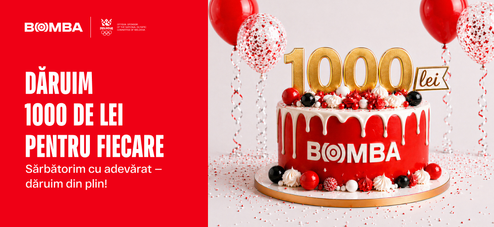 Ziua de naștere Bomba: 24 de ani de generozitate și 1 000 de lei pentru fiecare