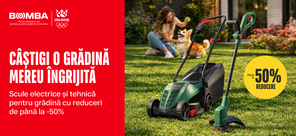 Reduceri de până la -50% la scule electrice și tehnică pentru grădină — la cele mai bune prețuri